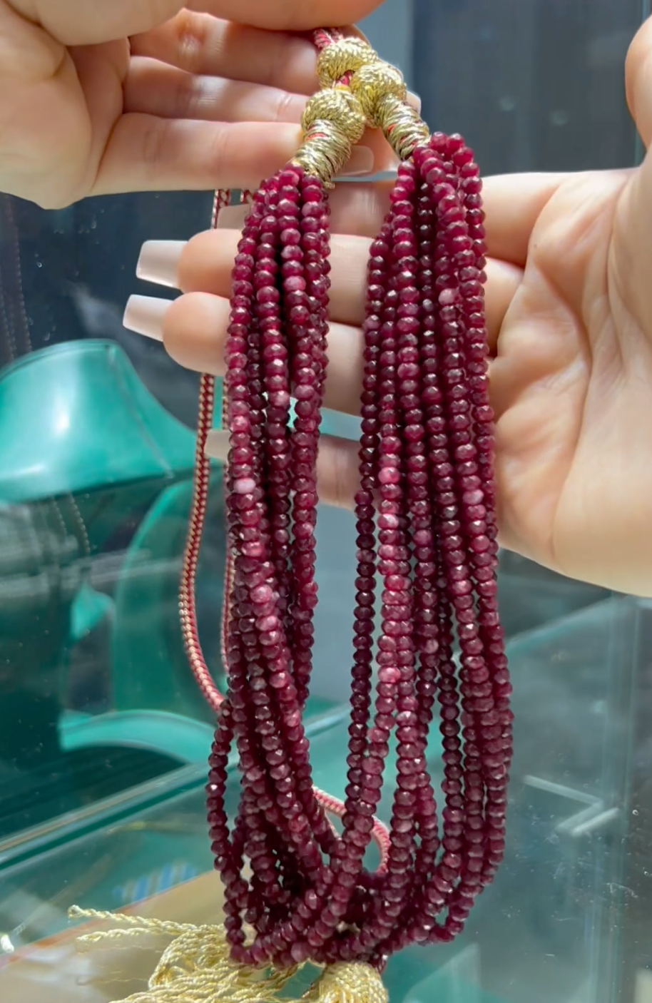 Collier Chatham de rubis 100% Naturelles Authentique