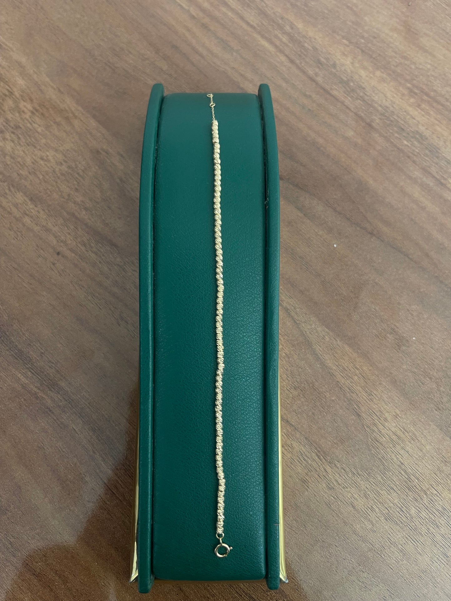 Gourmette DIORA en Or 18k Avec des Boules en Or 18k