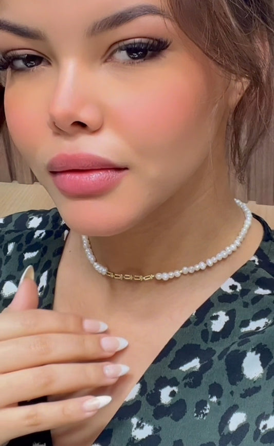 Collier Tifany en Or 18k avec johr naturel
