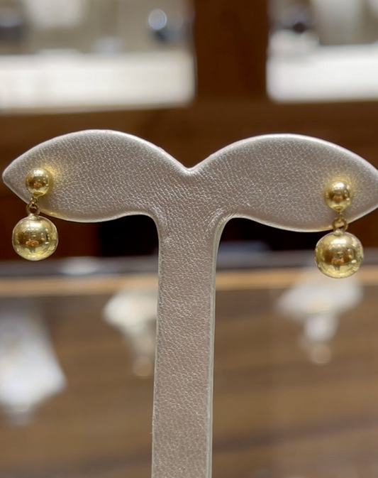boucles d'oreilles en Or 18k Grande Boule