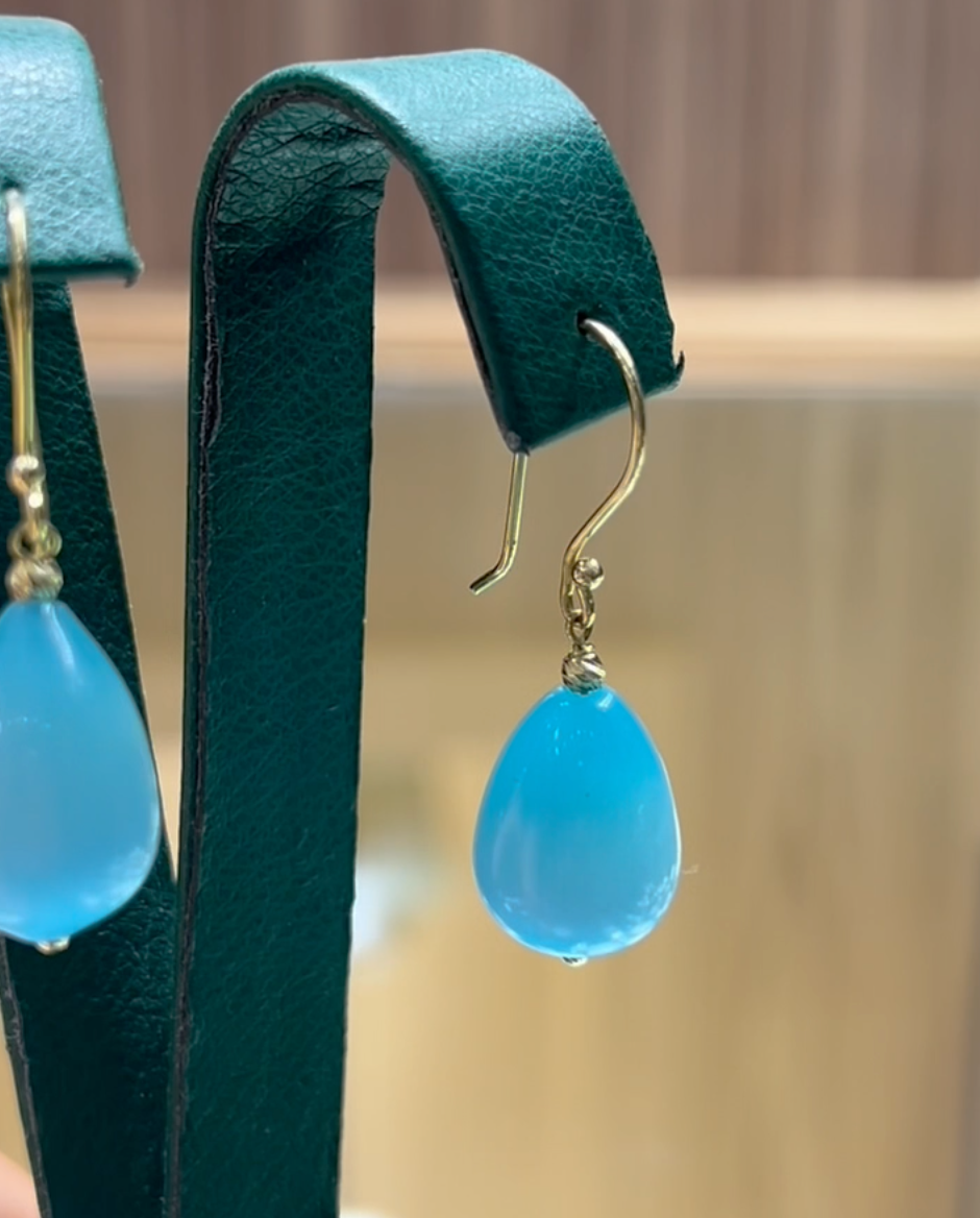Boucles D'oreilles OMBRE en Or 18k - Pierre Naturelle