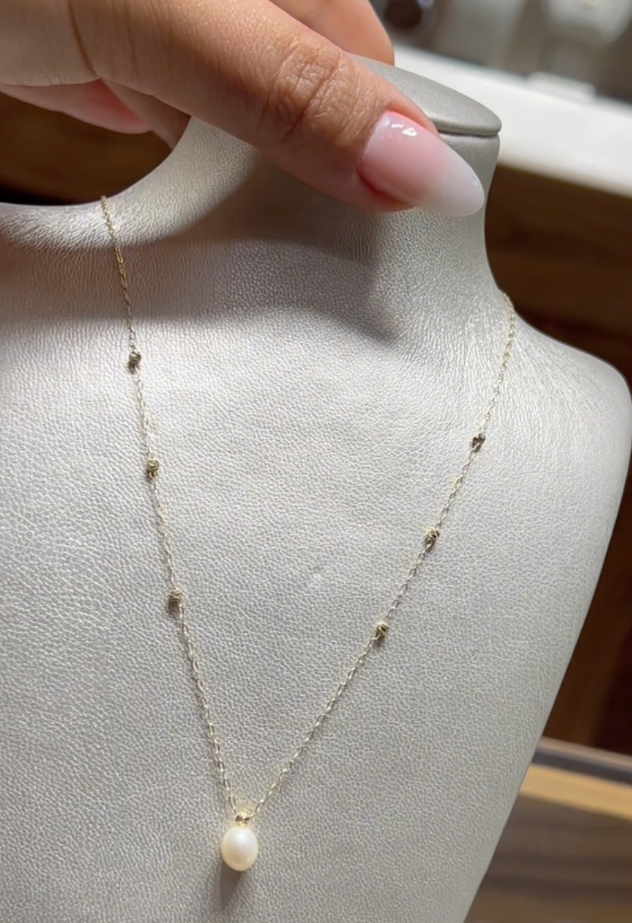 Collier en Or 18k Avec Pierre Johar Naturelle