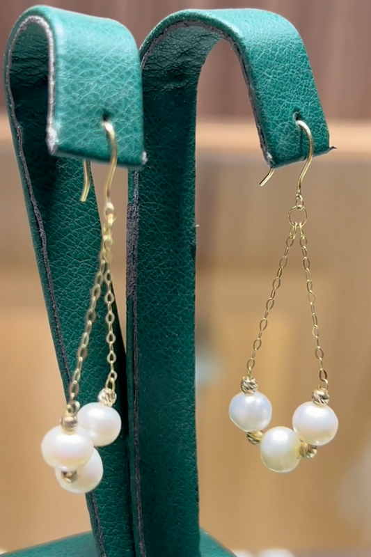 boucles d'oreilles en Or 18k - Pierres Johar Naturelles