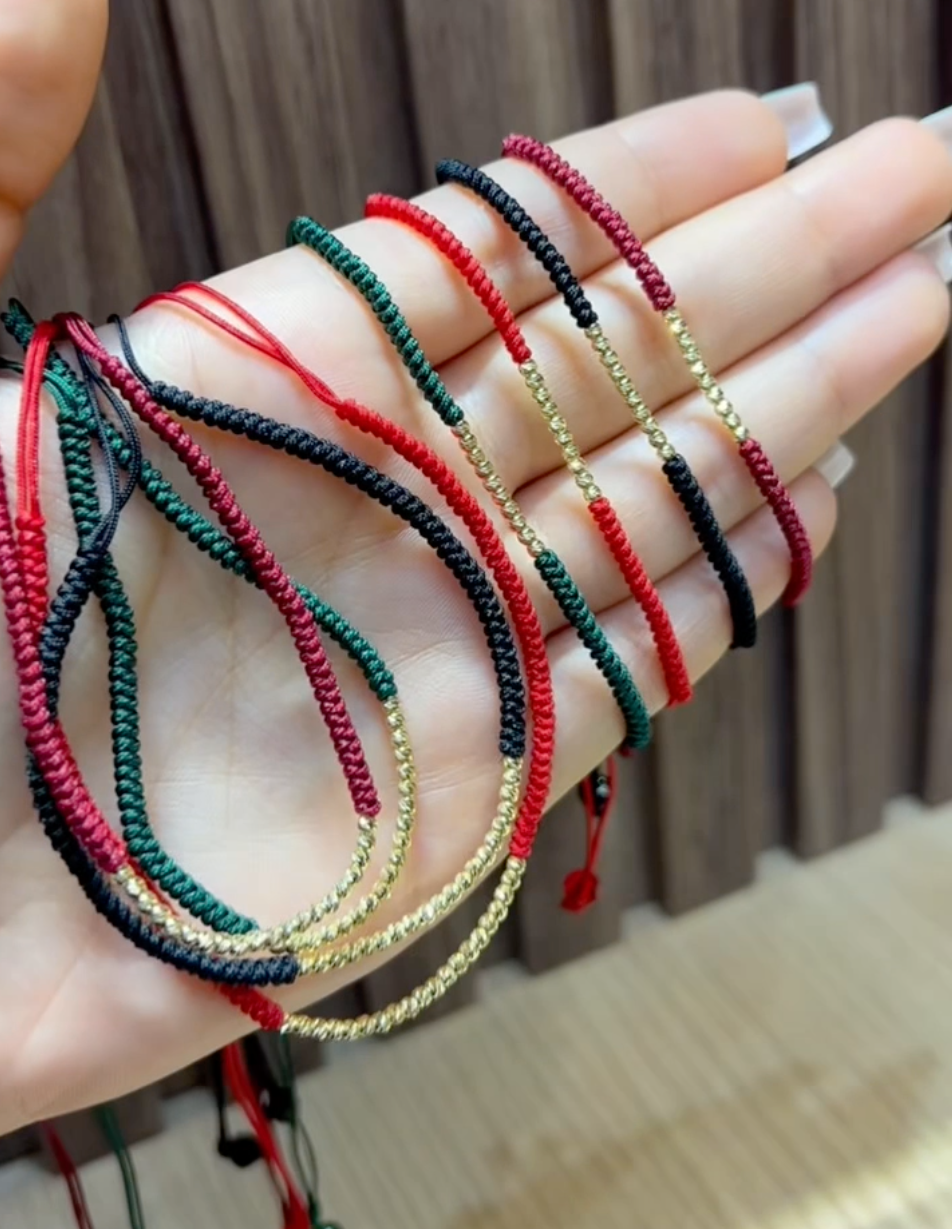 Ensemble  Cordon 20 boules en Or 18k - Toutes les couleurs sont disponible !