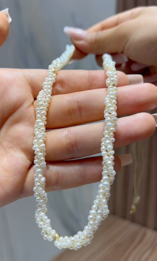 Collier  Johar Avec boules en Or 18k