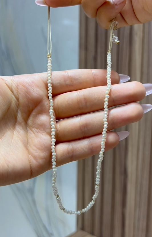 Collier Cordon Johar avec 5 Boules en Or 18k
