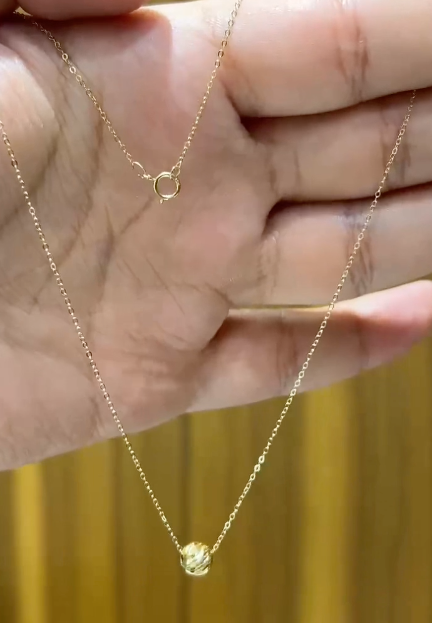 Collier GRAND BOULE en Or 18k