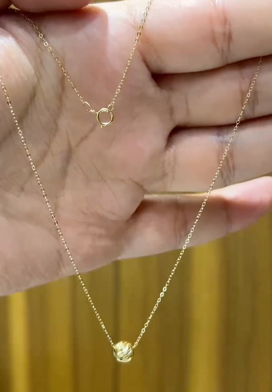 Collier GRAND BOULE en Or 18k