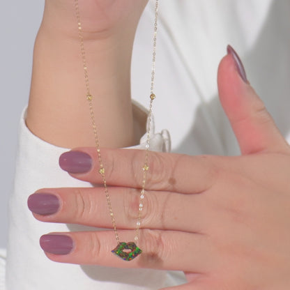 Collier en Or 18k - Bisous D'or