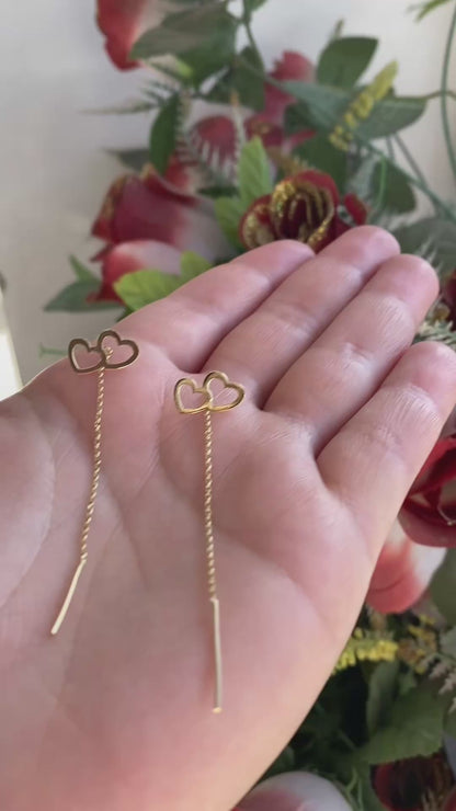 Boucles D'oreilles en Or 18k ❤️ L’amour en Or ❤️