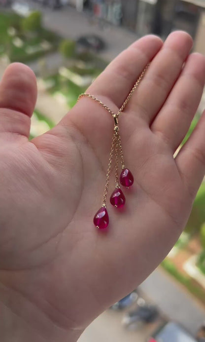 Collier LUNARA en Or 18k - Pierres Naturelles